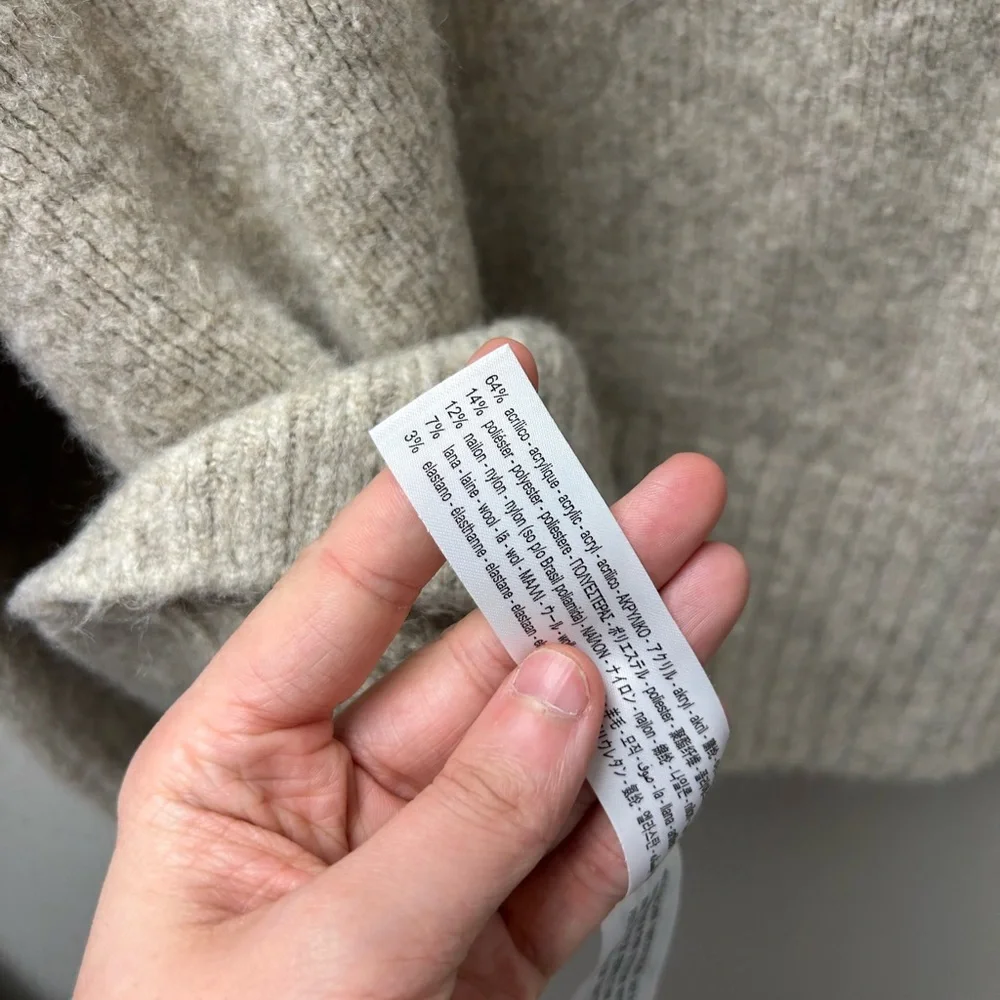 Zara Women’s Light Brown Turtleneck Sweater - Picture 5 of 5